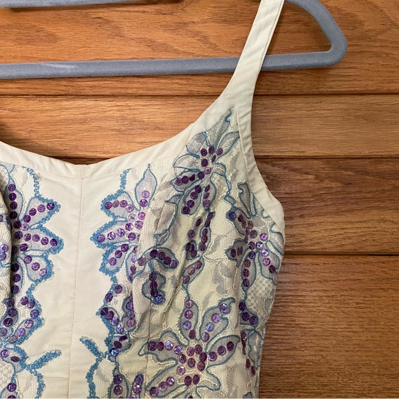 Vintage Rose Marie Reid sequin floral lace pin up one piece 1950s swimsuit - Picture 3 of 11